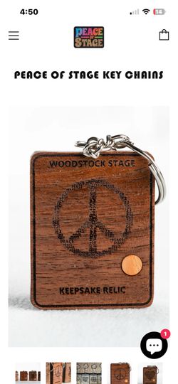 Woodstock stage keychain