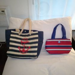 $7 for 2 pc set Beach Bag and Cooler Bag