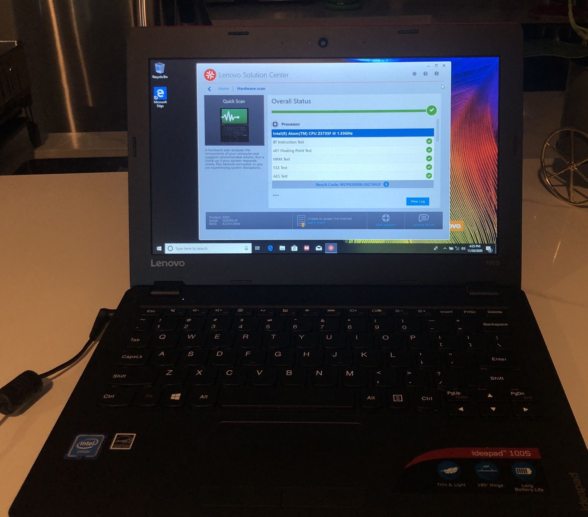 Lenovo Ideapad 100s Laptop