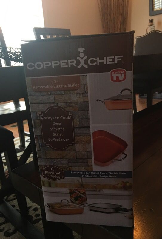 Copper Chef Removable Electric Skillet Set (4-Piece)