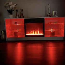 Tv stand with heater