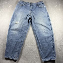 Vintage Levi’s Silver Tab Wide Leg Baggy Fit 38x32 Loose Distressed 90’s #1538