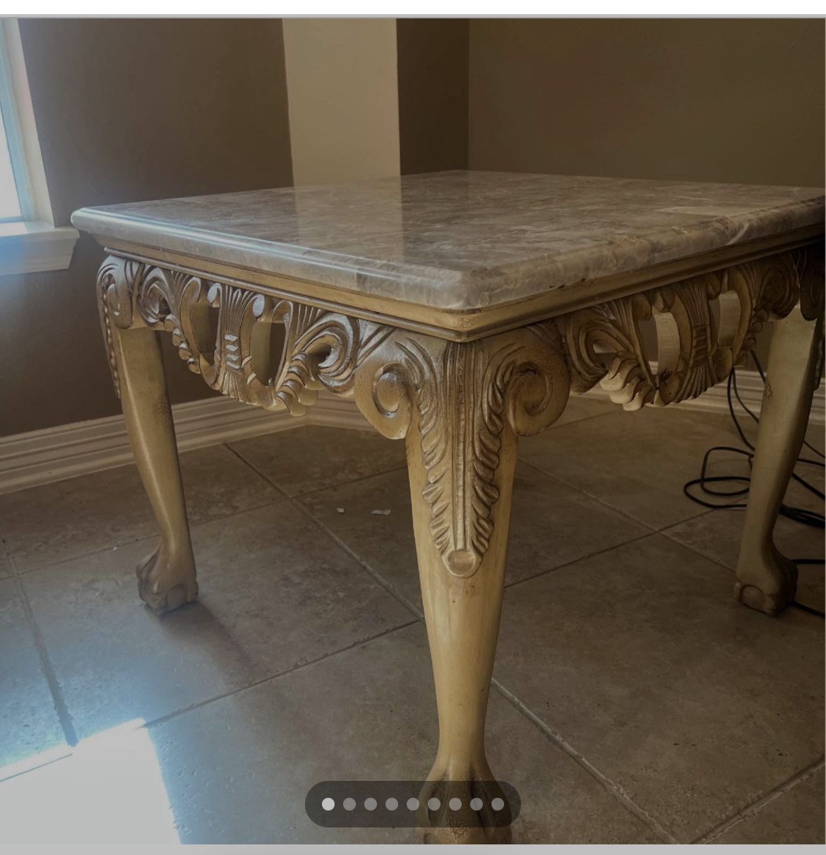 Marble end table