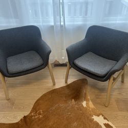 TWO IKEA VEDBO ARMCHAIRS 