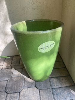 Large Green Glazed Ceramic Planter – Gardeners Eden