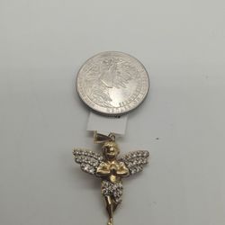10KT YELLOW GOLD ANGEL CHARM 