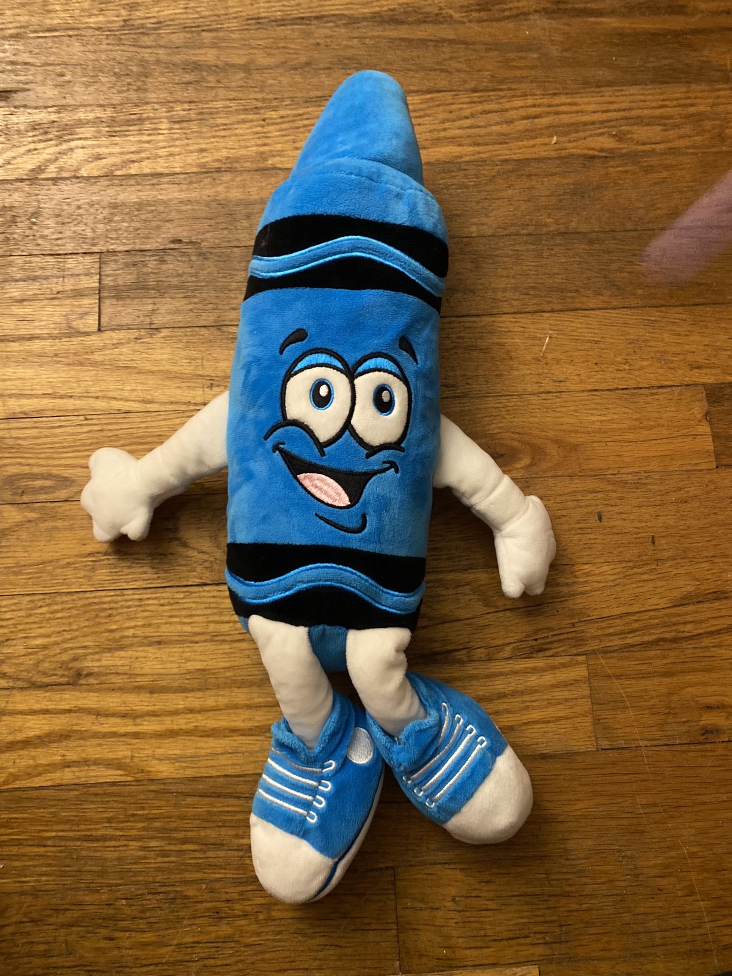 Crayola Experience Cerulean Blue Crayon Plush Stuffed Animal