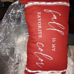 Fall throw pillow