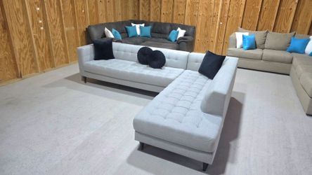 Havertys gray sectional