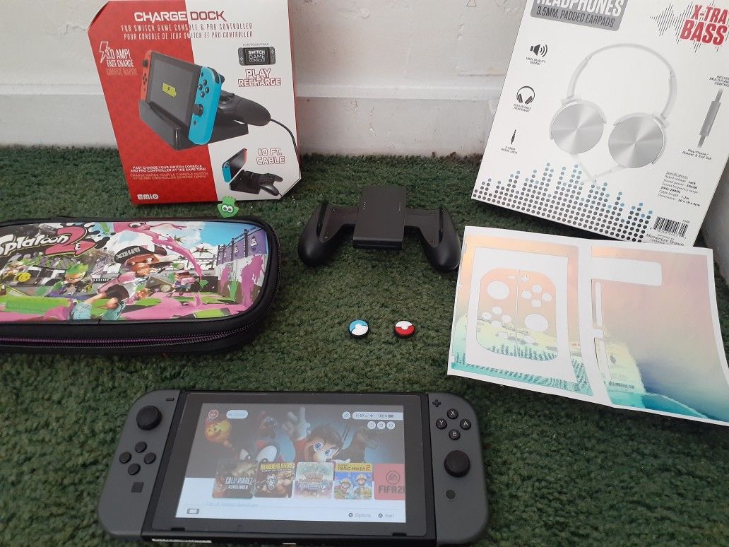 nintendo switch bundle with over 27 games