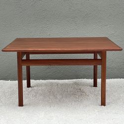 Mid Century Modern Swedish Square Coffee Table In Teak 1960s 