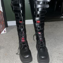 Knee Length Platform Boots