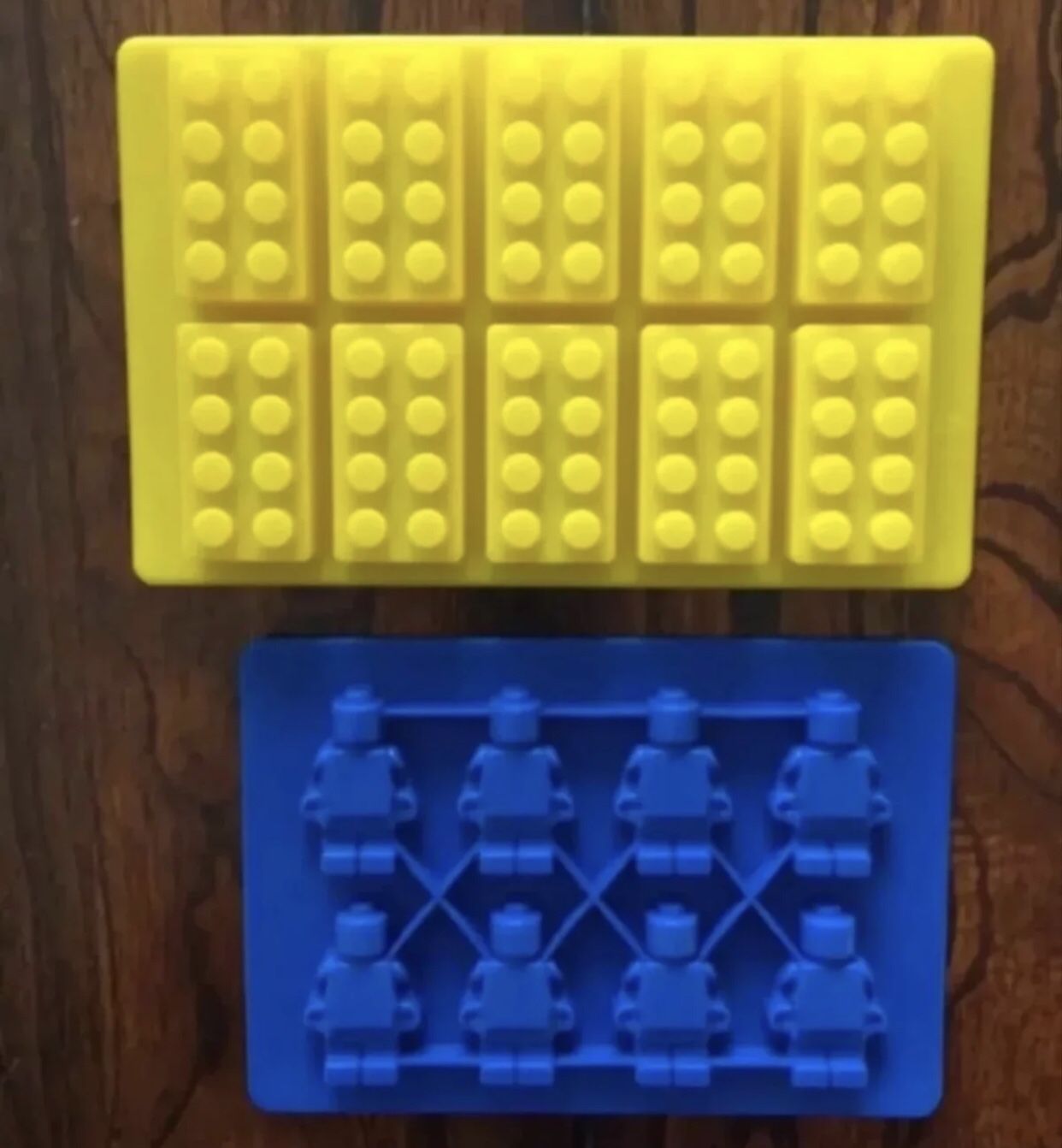 LEGO Brick and Minifigure Silicone Candy Chocolate Mold set