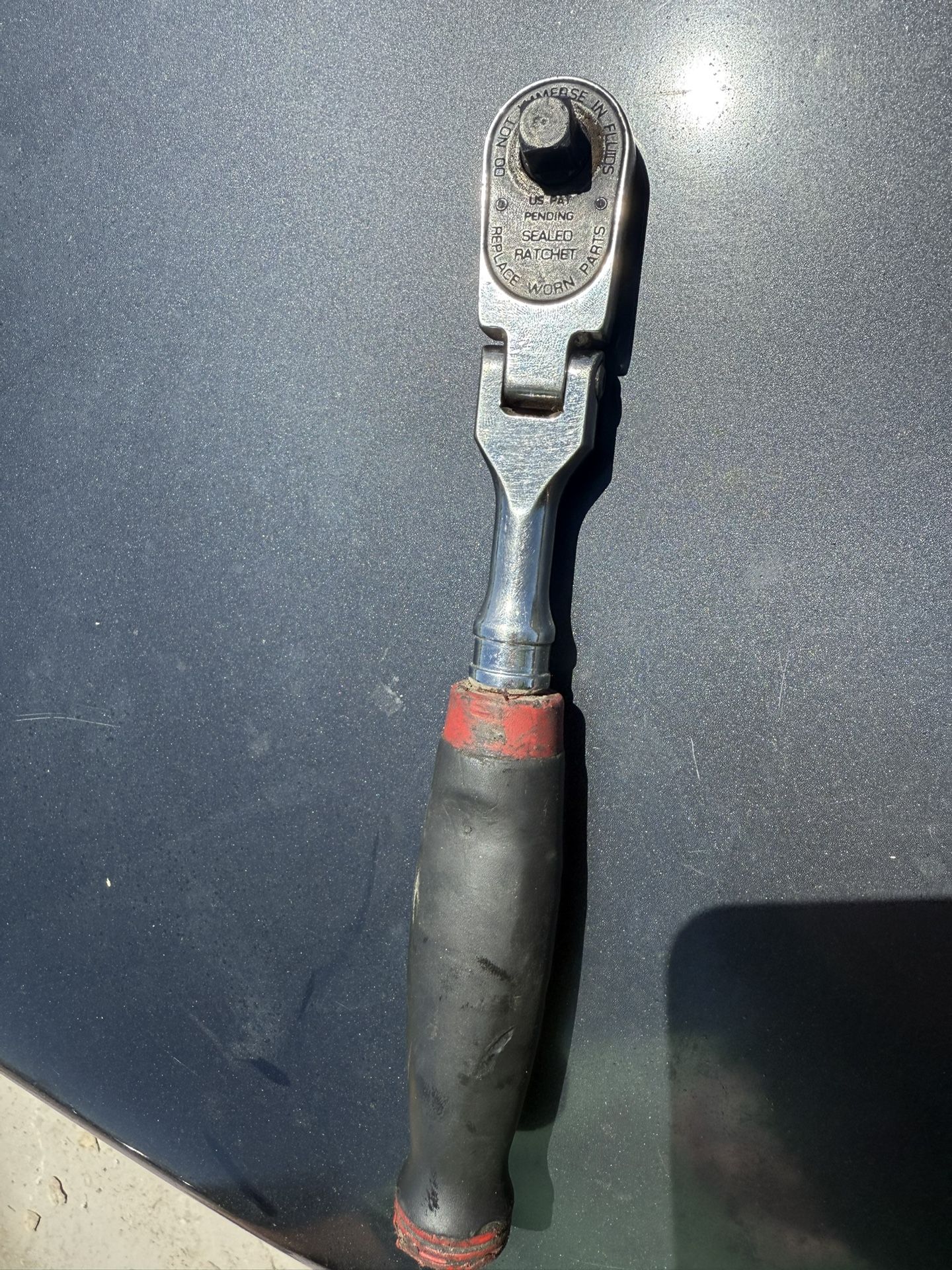 Snap On Tools USED FHF100 3/8"dr Soft Grip Flex Ratchet USA