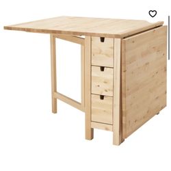Ikea  Collapsible Table With Drawers