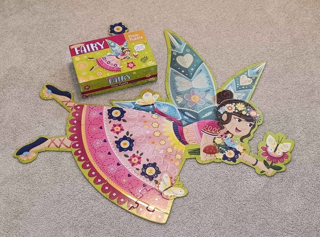 Peaceable Kingdom Shimmery Fairy Floor Puzzle