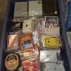 Large Lot Of PLAYING CARD and POKER Memorabilia