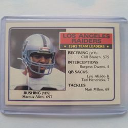 83 Topps TL Marcus Allen!