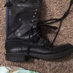 Black Combat Boots 