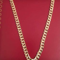 14k Gold Filled Diamond cut Cuban Chain.