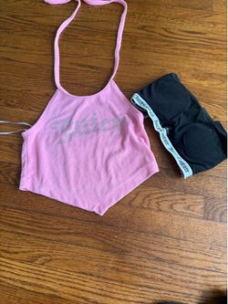 Rosa y negro blusas tops en talla M