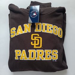 San Diego Padres Men's Fanatics Brown Hoodie Small And 3XL 