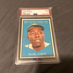 1961 Hank Aaron MVP PSA 3