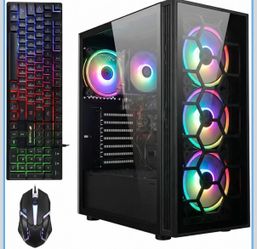 STGAubron Gaming PC Desktop,R5 3400G,16G DDR4,512G SSD
