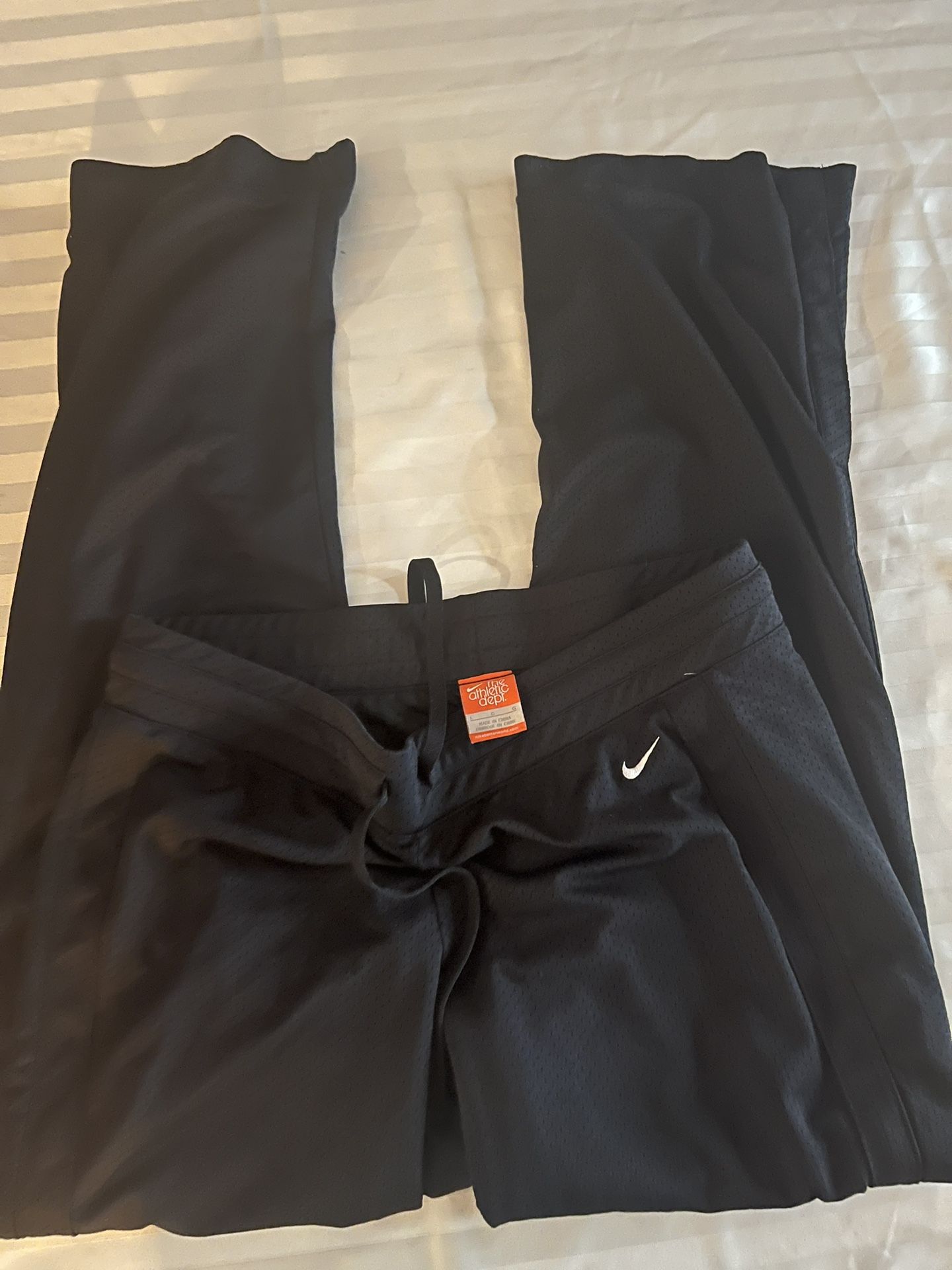Nike Mesh Lined Basketball Training Pants Black -Large