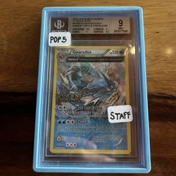 2013 Pokemon XY Black Star Staff Promo Gyarados XY60 *Population 5* Highest Bgs Grade!