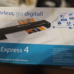 IRIScan Express 4 USB Portable 1200 dpi Scanner
