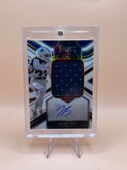 2025 Jaylon Blue select white Prizm rookie auto jumbo patch/75🔥