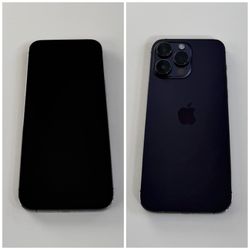 iPhone 14 Pro Max 128GB Deep Purple Unlocked in great condition with 79% Battery Health.