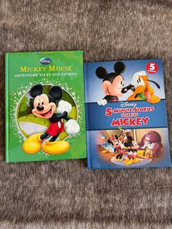Disney Mickey Mouse Hardcover Storybook Bundle Lot of 2 Books