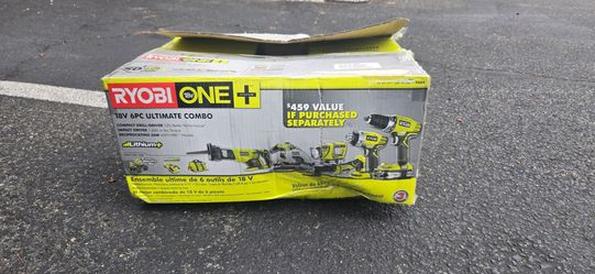 RYOBI P1819 18V One+ Lithium Ion Combo Kit