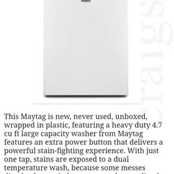 MAYTAG Large Washer & Dryer SET, BRAND NEW