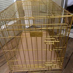 Gold Dog Crate – Gently Used