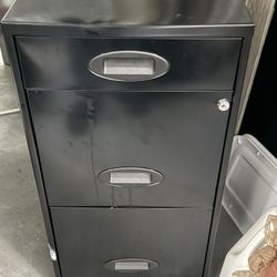 Archivero Negro Con Llave