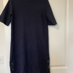 Ann Taylor Navy Blue Knit Dress