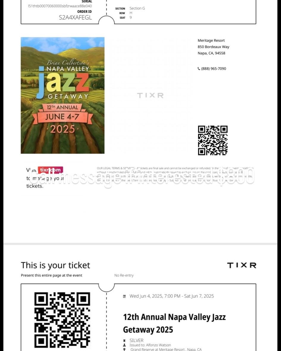 Two Tickets For $800