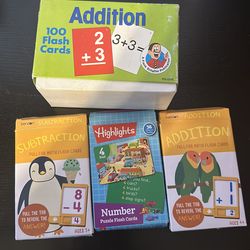 Math facts card games