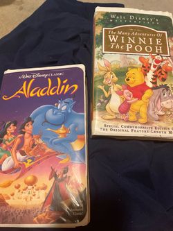Walt Disney VHS Lot – Aladdin & Winnie the Pooh