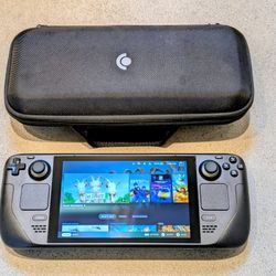 Steam Deck 512gb LCD Nice! With Case Valve Battery 96%