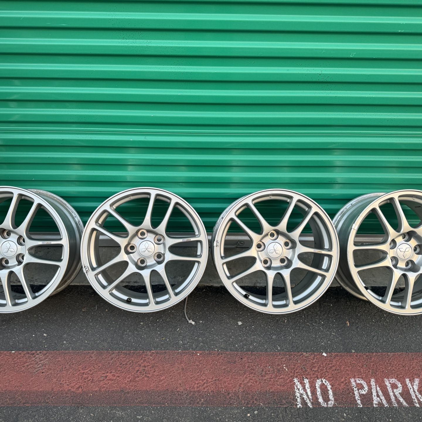 Enkie 17x8 Evo Mitsubishi Evolution Wheels Rare Original for Sale in ...