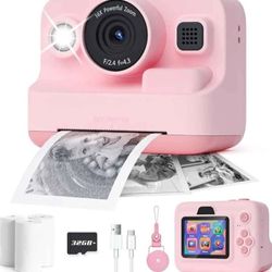 Dylanto Kids Camera Instant Print,1080P Kids Instant Cameras That Print Photos.