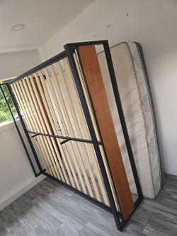 King bed frame/ mattress
