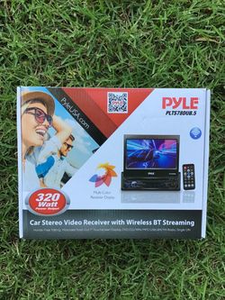 PYLE USA Car Stereo Receiver 7" Touchscreen Bluetooth CD DVD Player 320W Model PLTS78DUB