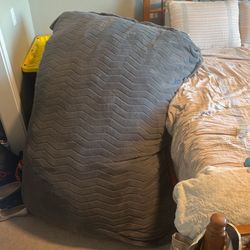 Giant grey bean bag