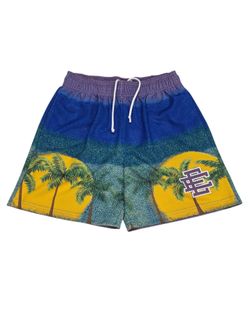 SS21 Eric Emanuel EE Palm Trees Basic Short Size Large
