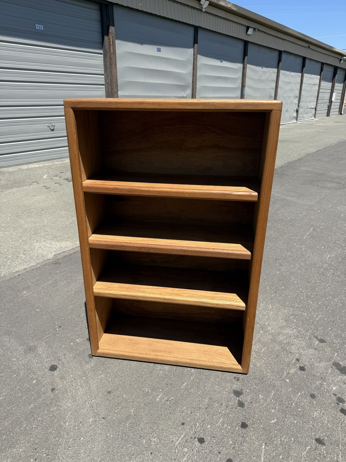 Solid Wood Bookshelf – Adjustable Shelves – 48” Tall x 31.5” Wide